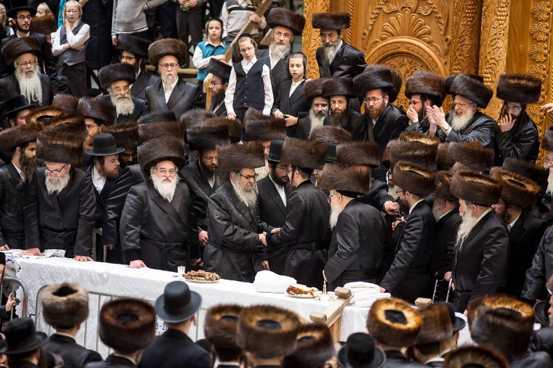 תיעוד ענק: נישואי נכד הרבי מסקווירא