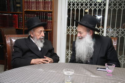 הגאון רבי משה מאיה עם הגאון רבי שמעון בעדני