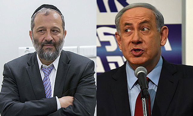 ראש הממשלה בנימין נתניהו ויו"ר ש"ס אריה דרעי