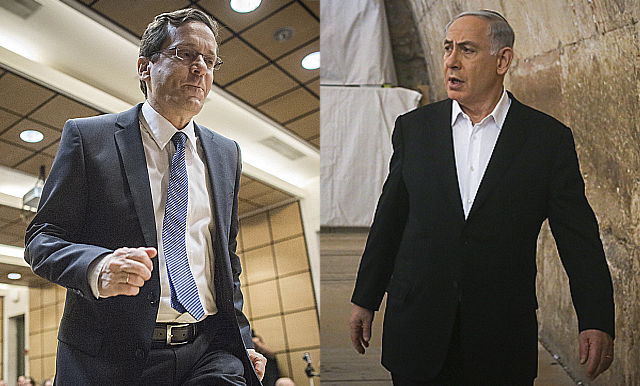 בנימין נתניהו ויצחק הרצוג