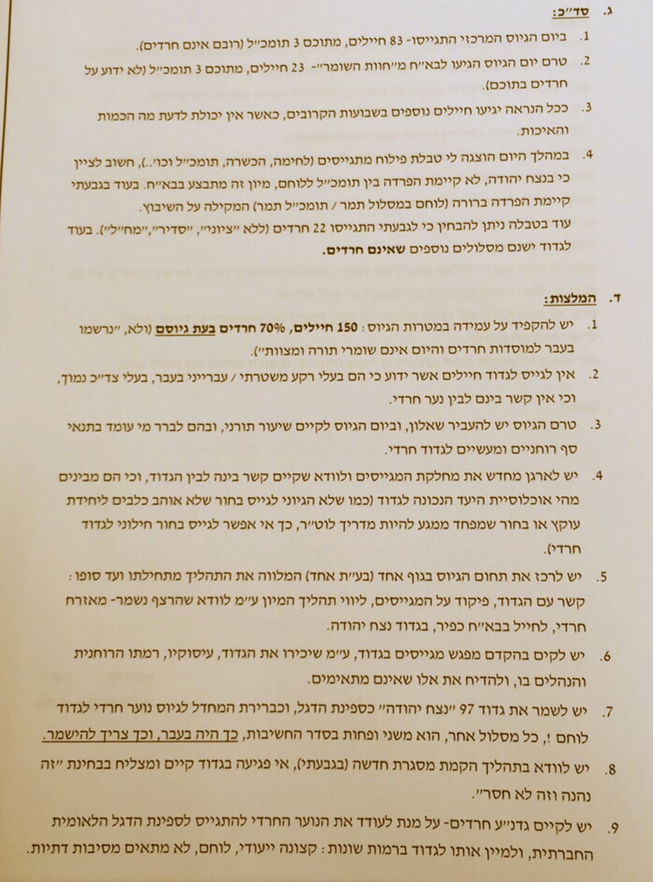 'ספרדים לנצח יהודה, אשכנזים לגבעתי'; האמת על גיוס החרדים