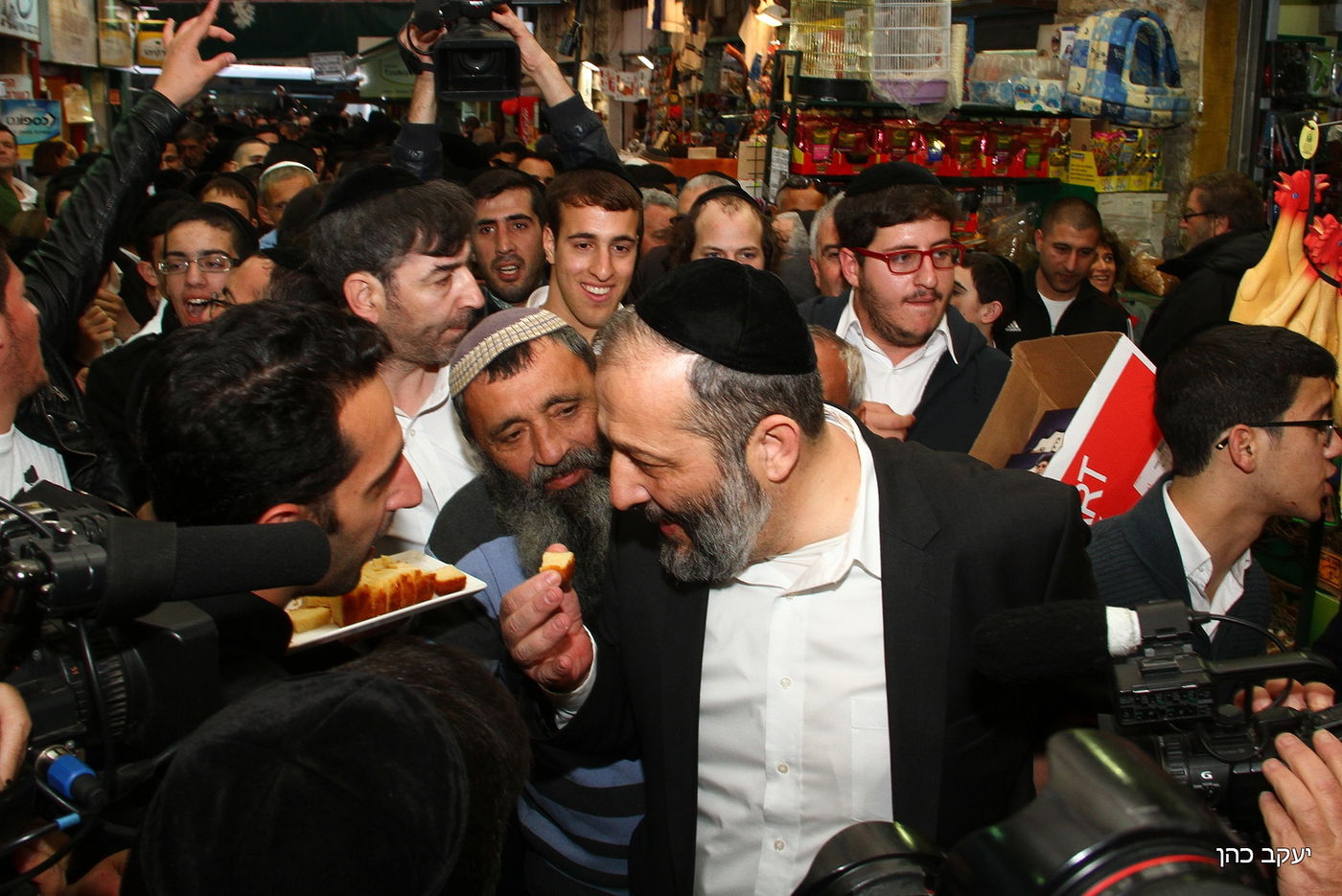 תיעוד: אריה דרעי בסיור בחירות שוק מחנה יהודה