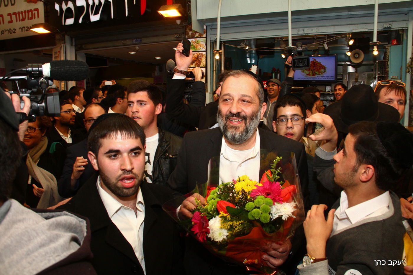 תיעוד: אריה דרעי בסיור בחירות שוק מחנה יהודה