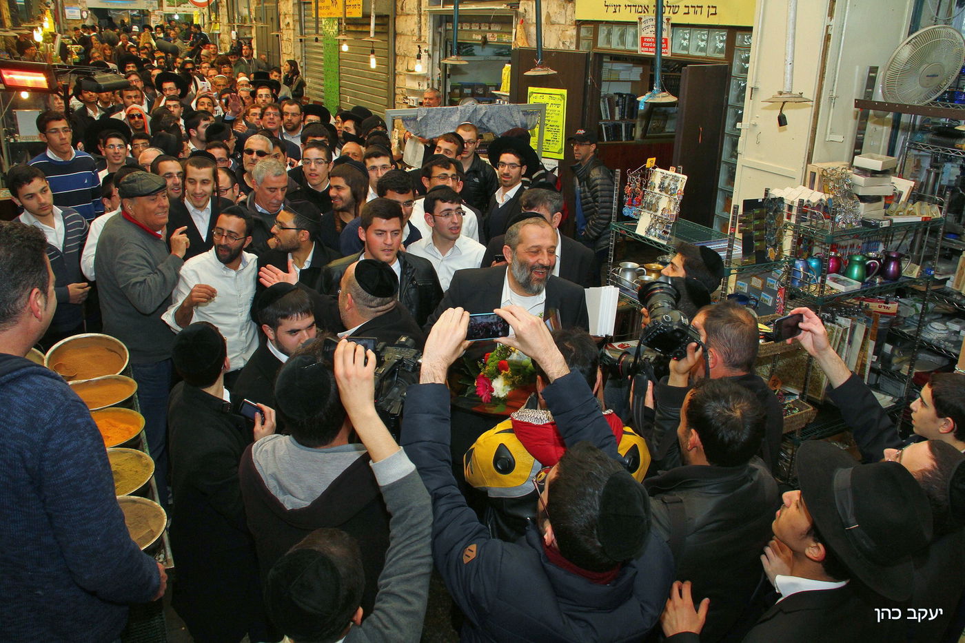תיעוד: אריה דרעי בסיור בחירות שוק מחנה יהודה