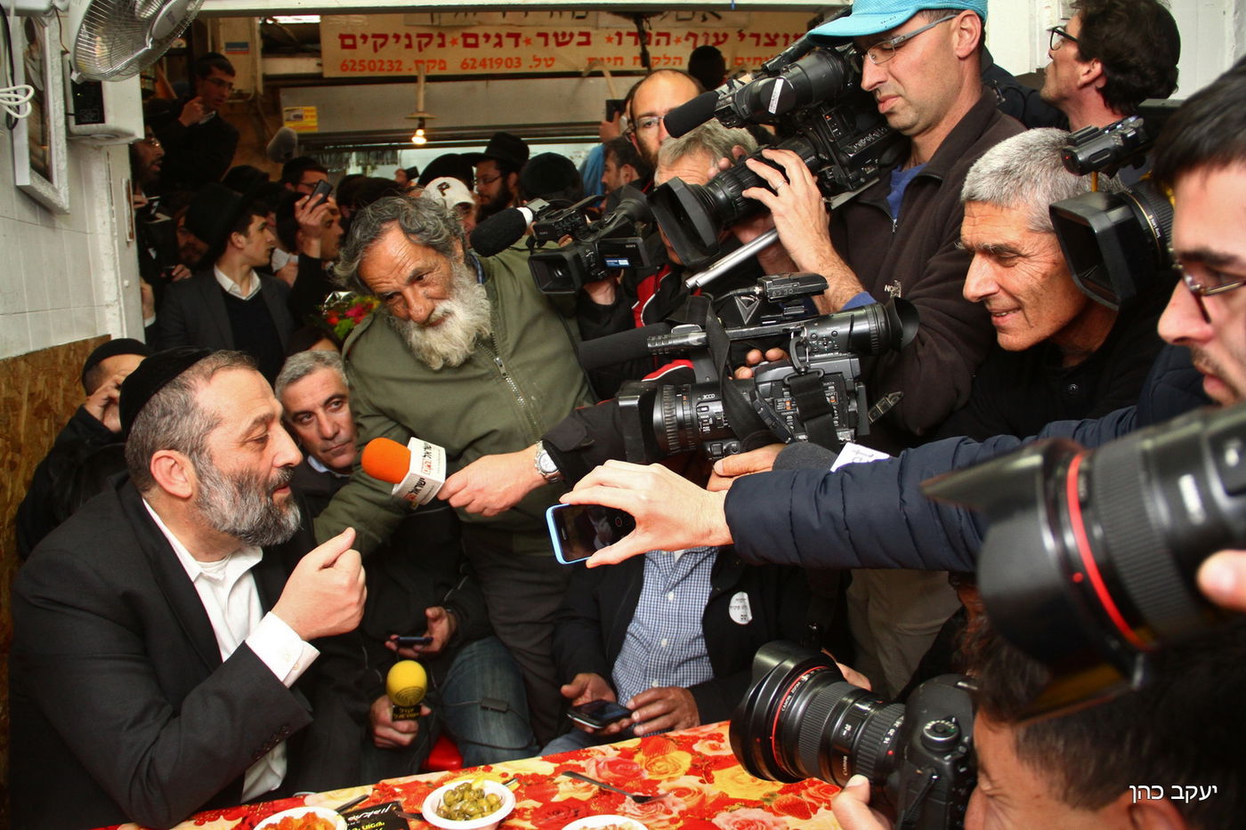תיעוד: אריה דרעי בסיור בחירות שוק מחנה יהודה