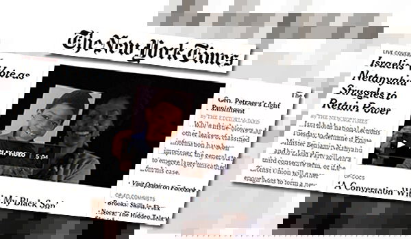 הכותרת הראשית של ה"ניו יורק טיימס"