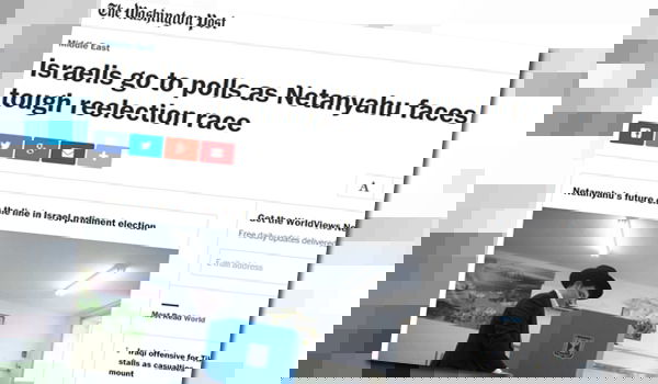 הכותרת הראשית ב"וושינגטון פוסט"