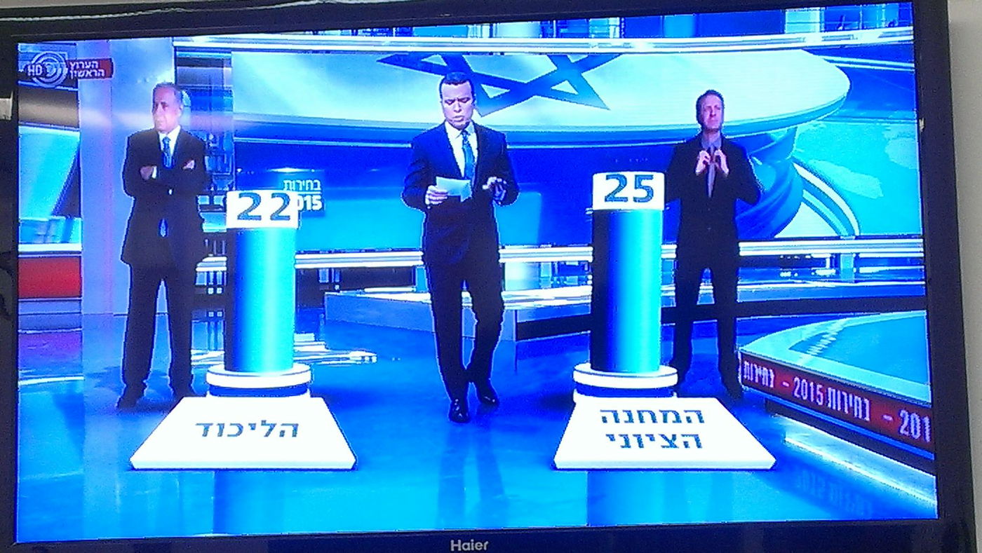 ערוץ 1 יפוצה על פאדיחת המדגם בליל הבחירות לכנסת ה-20