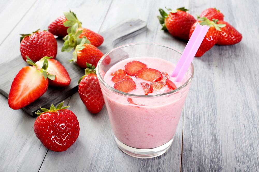 שייק תות מתוק ובריא