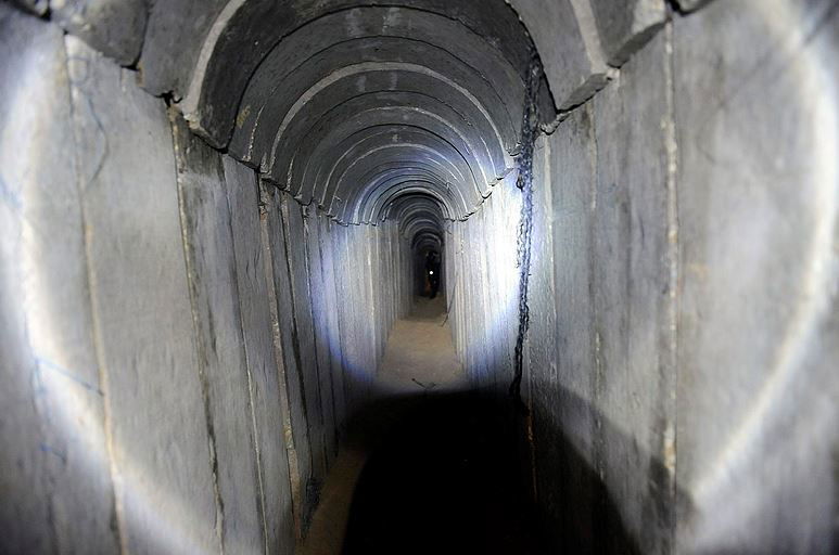 מנהרה של חמאס שנחשפה בצוק איתן