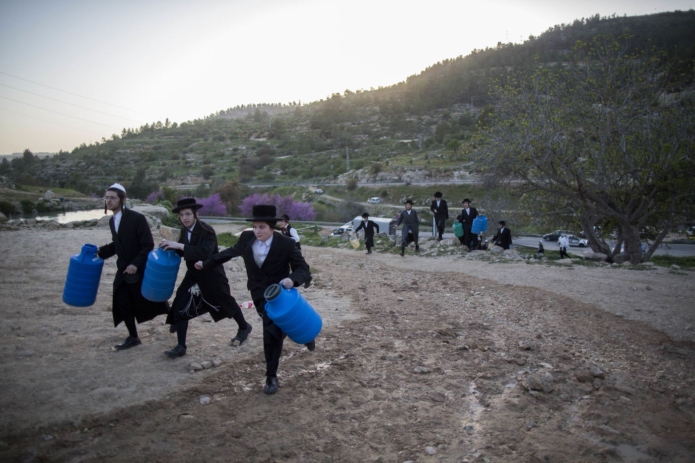 כך שואבים "מים שלנו" לאפיית מצות • גלריה