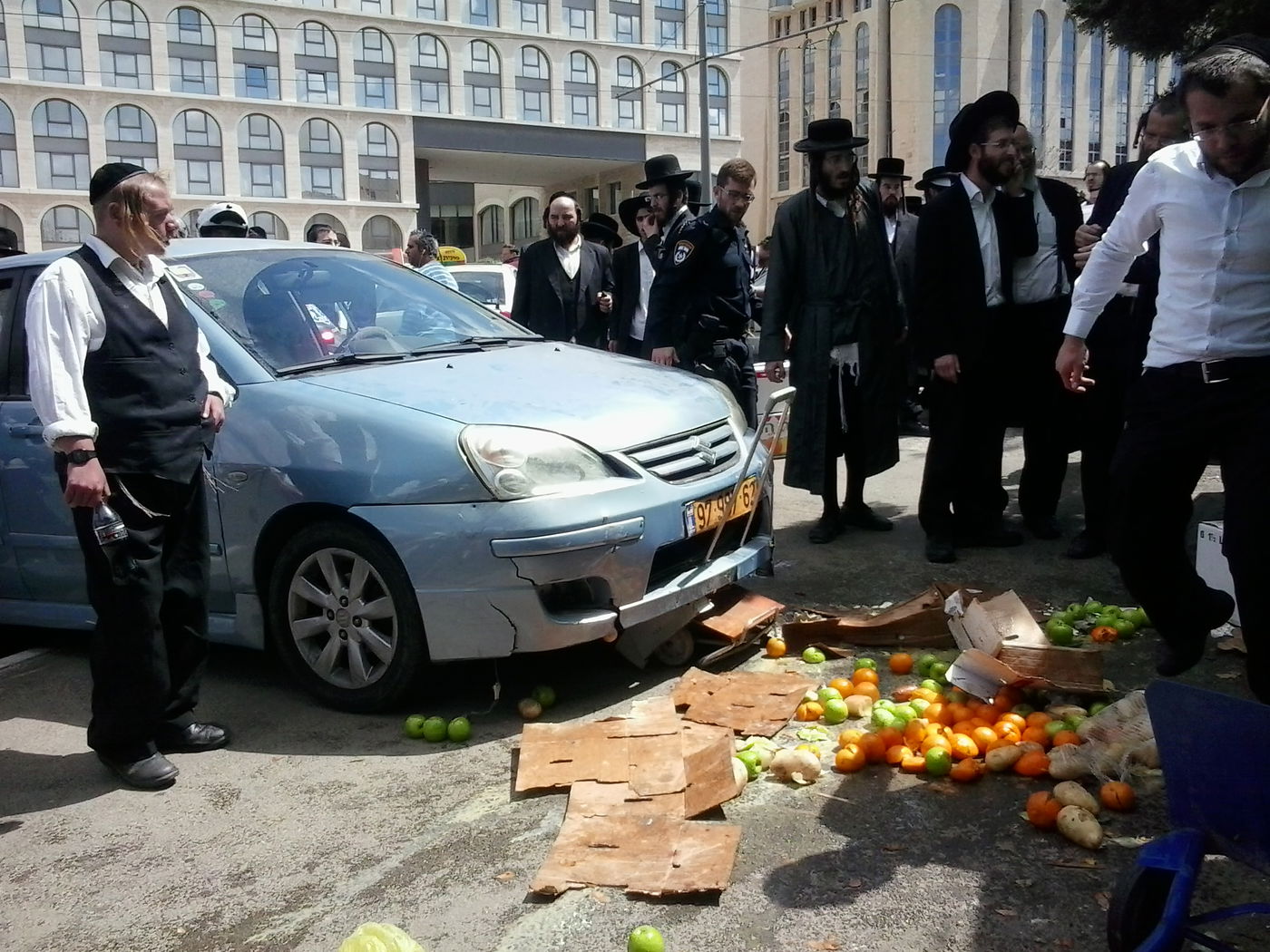 זירת התאונה