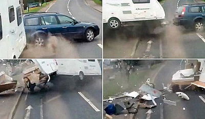 עקף משאית ו"שילם במקום". תיעוד ממצלמת הדשבורד