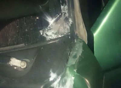 הג'יפ שנפגע באירוע