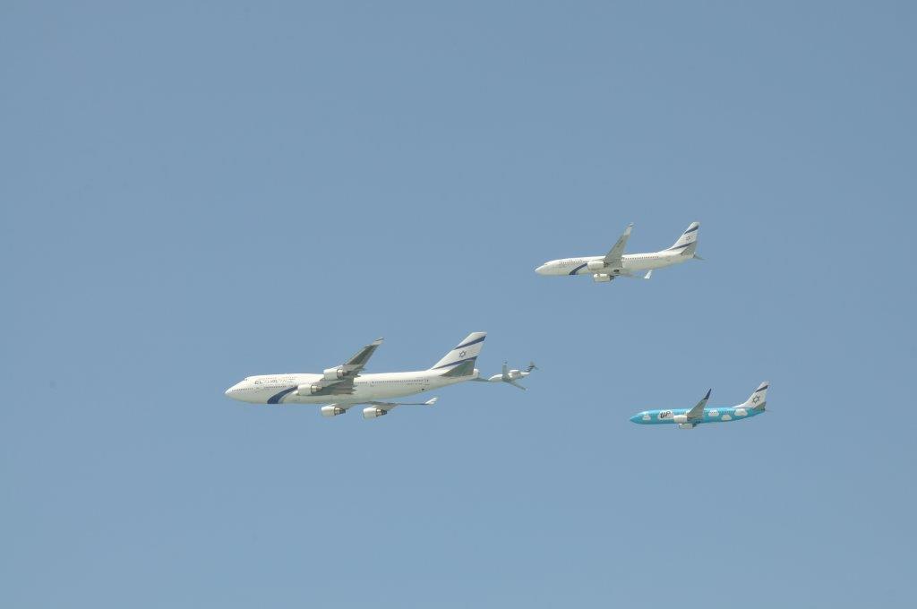 גלריה: המטס של חיל האוויר בשמי תל אביב