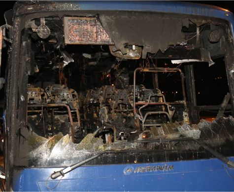 המשטרה: התלקחות האוטובוס ב-443 - פיגוע