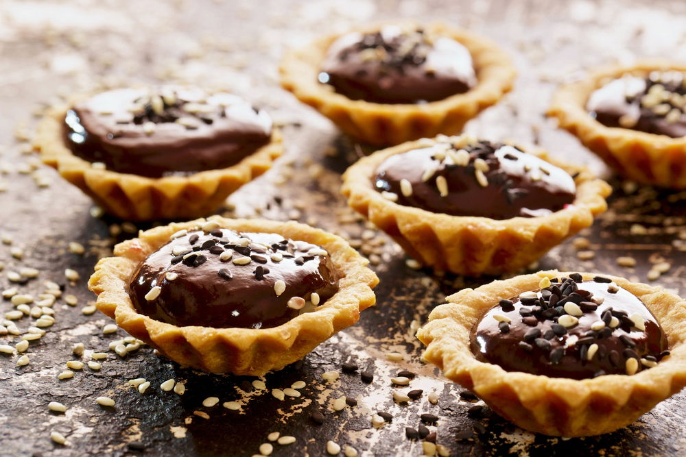 מופלא. טארטלט וגנאש שוקולד קפה