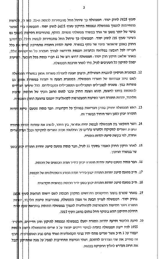 אלו הישגי החרדים: ההסכם המלא בין יהדות התורה לליכוד