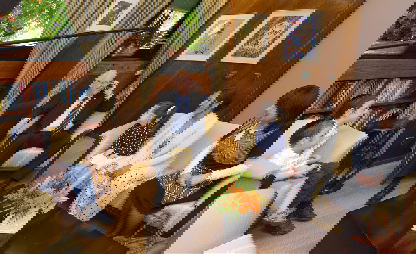 תיעוד: ילדי שליחי חב"ד בנפאל התארחו במשכן הנשיא