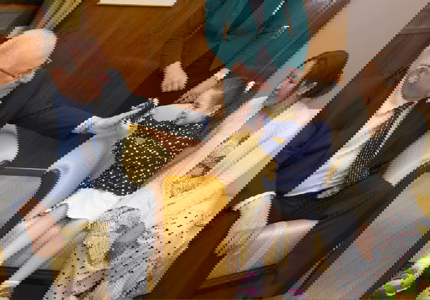 תיעוד: ילדי שליחי חב"ד בנפאל התארחו במשכן הנשיא