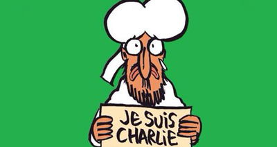 קריטורה של מוחמד בשער הגיליון אחרי הפיגוע