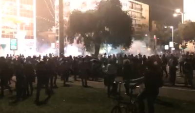 תיעוד: זירת קרב בלב תל אביב בהפגנת יוצאי אתיופיה