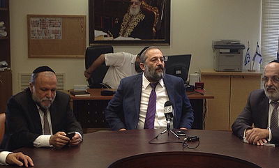 יו"ר ש"ס אריה דרעי בישיבת הסיעה, היום