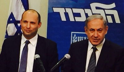 נתניהו ובנט, הערב