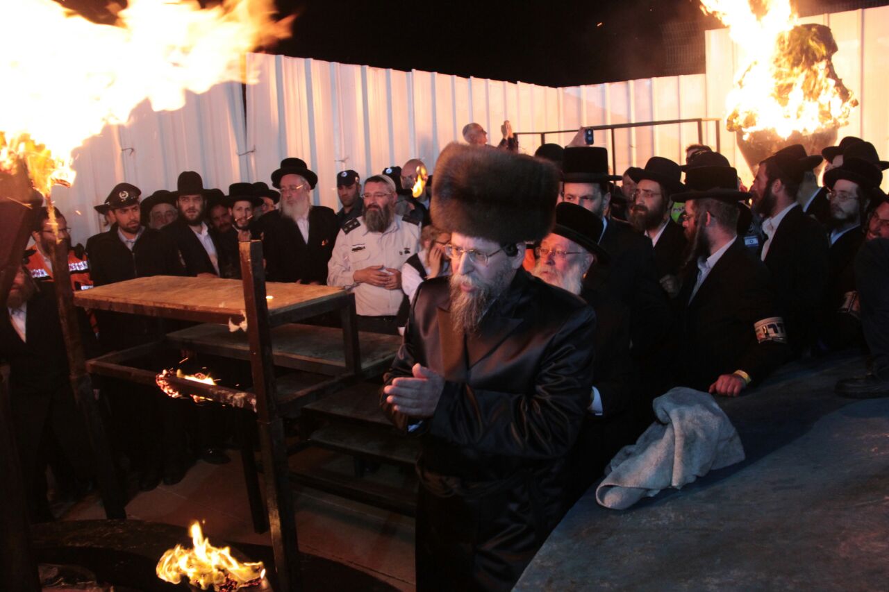 ההדלקה והריקודים: גלריה מהמדורה של חסידות בויאן
