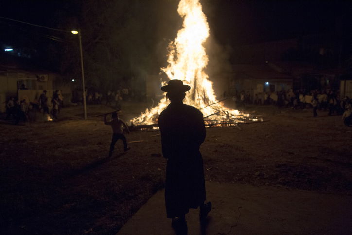 גלריה: ילדי ירושלים בהדלקת מדורת ל"ג בעומר