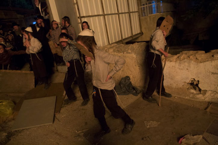 גלריה: ילדי ירושלים בהדלקת מדורת ל"ג בעומר