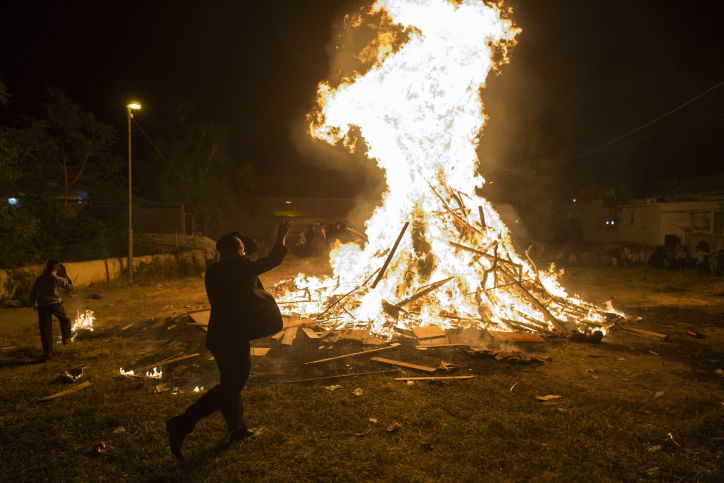 גלריה: ילדי ירושלים בהדלקת מדורת ל"ג בעומר