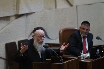 ליצמן אמש בנאומו במליאה