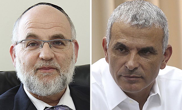 משה כחלון ומרדכי פלדשטיין