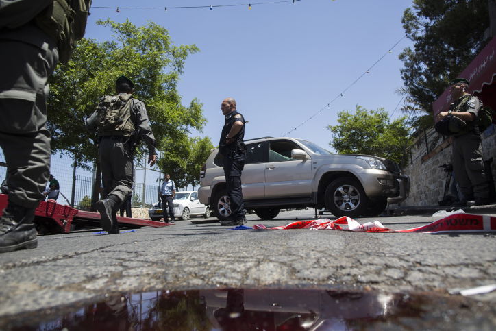 צפו: זירת פיגוע הדריסה בירושלים