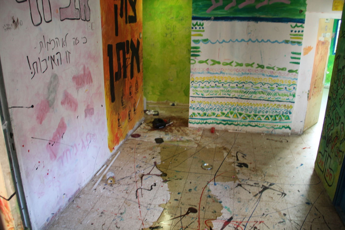 וונדליזם בסניף 'בני עקיבא' בנצרת עילית
