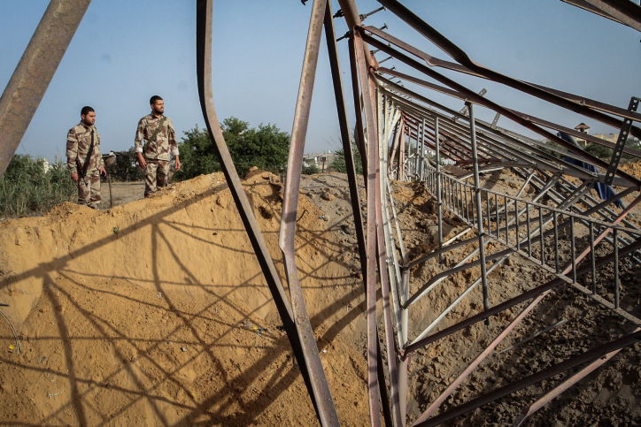 צפו בתמונות: כך נראה האזור שהופצץ בעזה