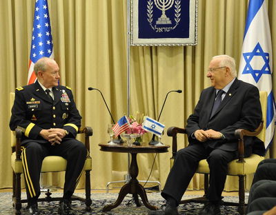הנשיא ריבלין לגנרל דמפסי: "עבורנו זהו איום קיומי ממשי"