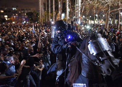 עימותים בהפגנת האתיופים