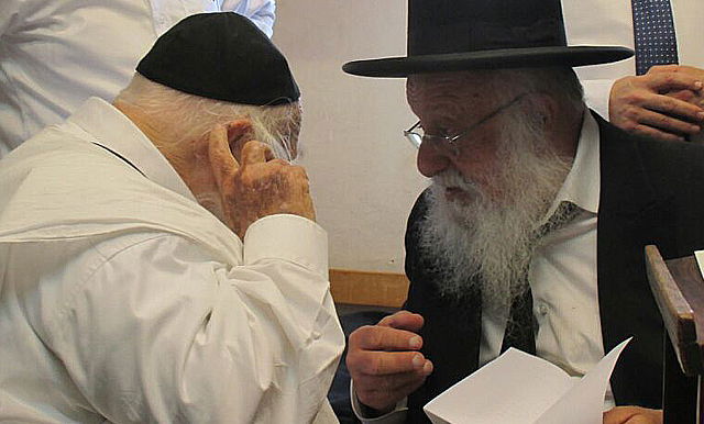 הגרב"ד פוברסקי אצל הגר"ח קנייבסקי