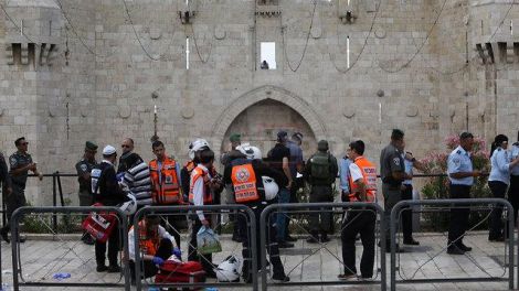 זירת הפיגוע אמש