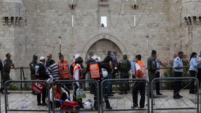 זירת הפיגוע אמש