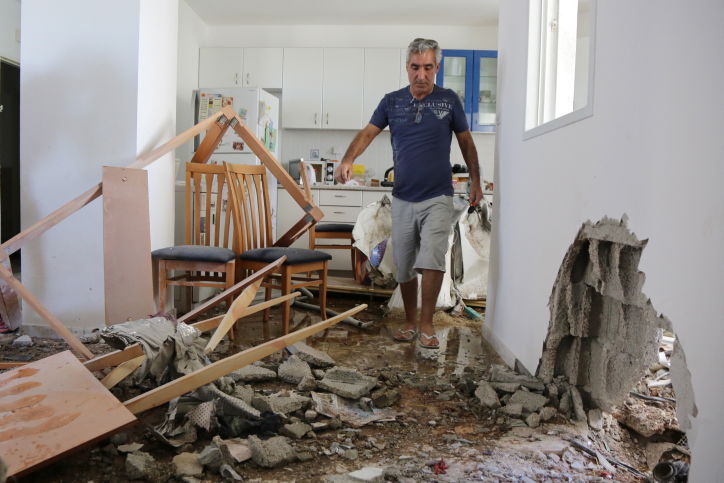 בית באשקלון שנפגע בצוק איתן