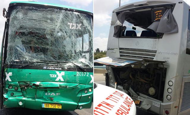 תאונה בין שני אוטובוסים: 20 תלמידות 'בית יעקב' נפצעו