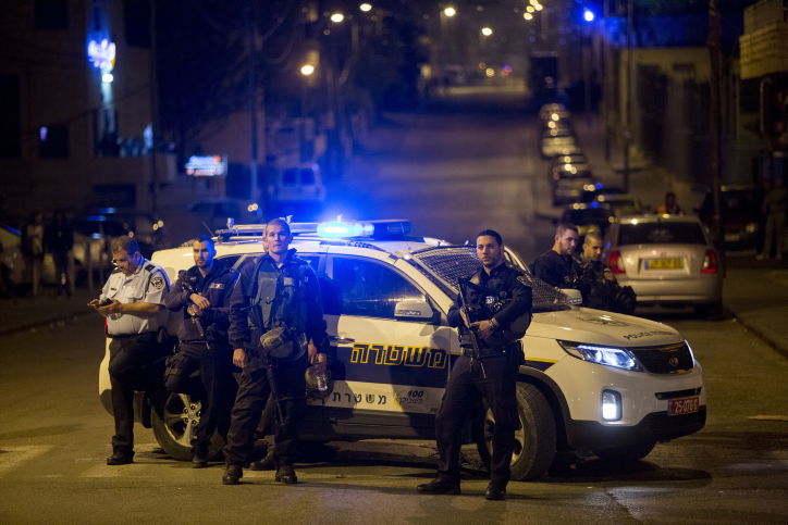 כוחות המשטרה בזירת פיגוע בירושלים