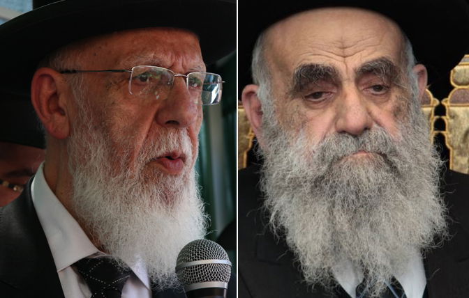 הרב משה צדקה והרב שלום כהן, ראשי הישיבה