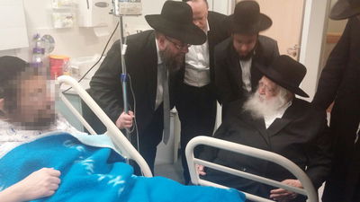 מרגש: מרן הגר"ח קנייבסקי הגיע לבקר מושתל כליה