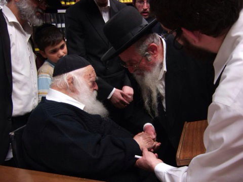 הגרי"ד זלזניק זצ"ל עם מרן הגר"ח קנייבסקי