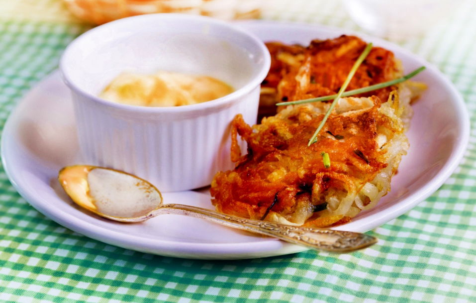 לביבות ברוטב נאצ'וס. מקורי