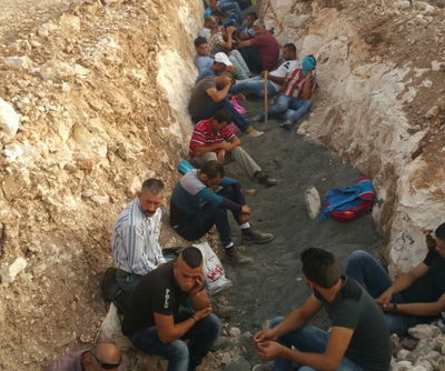 120 שוהים בלתי חוקיים פלסטינים נתפסו בתעלה • צפו